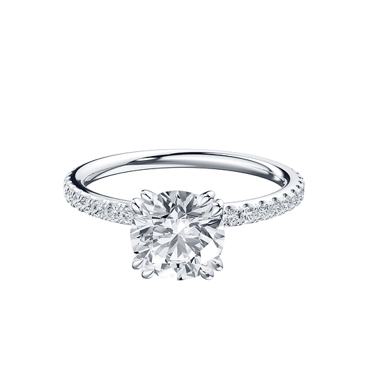 Round 1ct 14K White Gold Ring