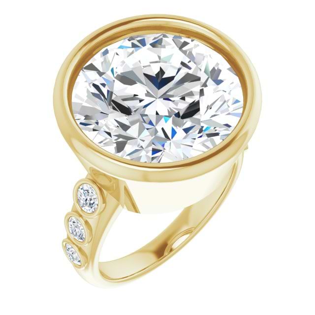 14K Yellow 15 Round Ring Mounting