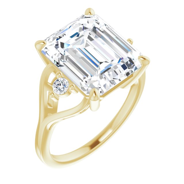 14K Yellow Emerald Ring Mounting