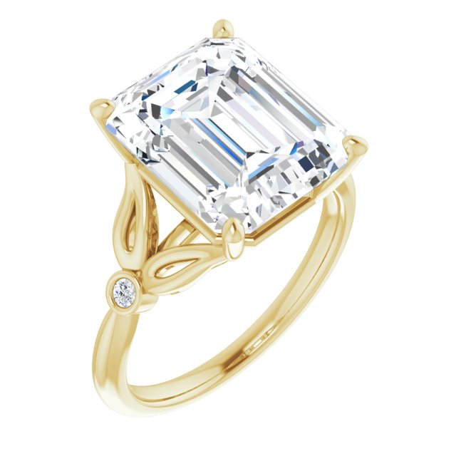 14K Yellow Emerald Ring Mounting