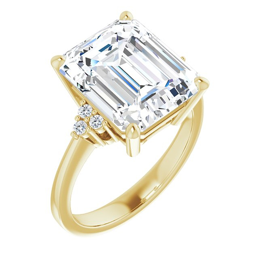 14K Yellow Emerald Ring Mounting