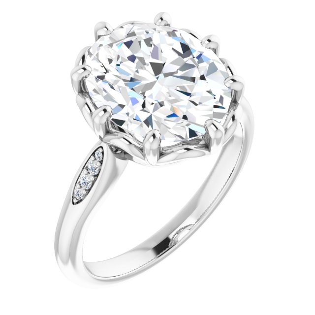 Platinum Oval Ring Mounting