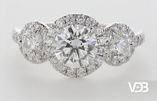 Three Stone Engagement Ring