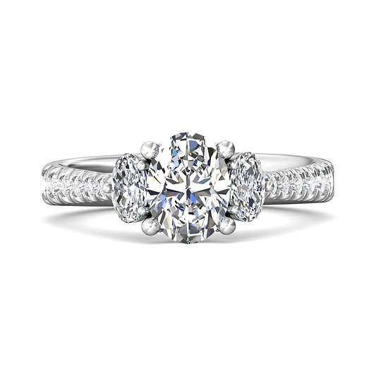Three Stone Engagement Ring