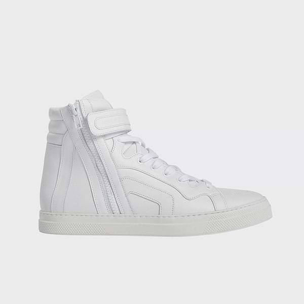 靴 PIERRE HARDY High Cut Sneaker 41 112Z_CANVAS_CUBE_CALF_WHITE_Pi