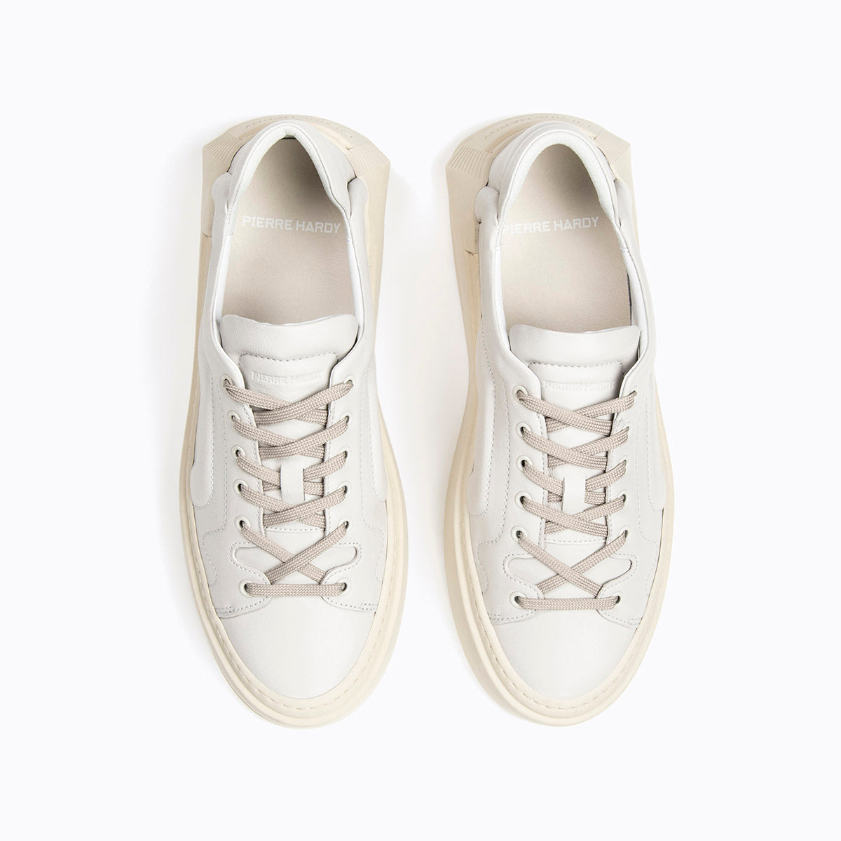 CUBIX sneakers for men in off white lamb leather PIERRE HARDY