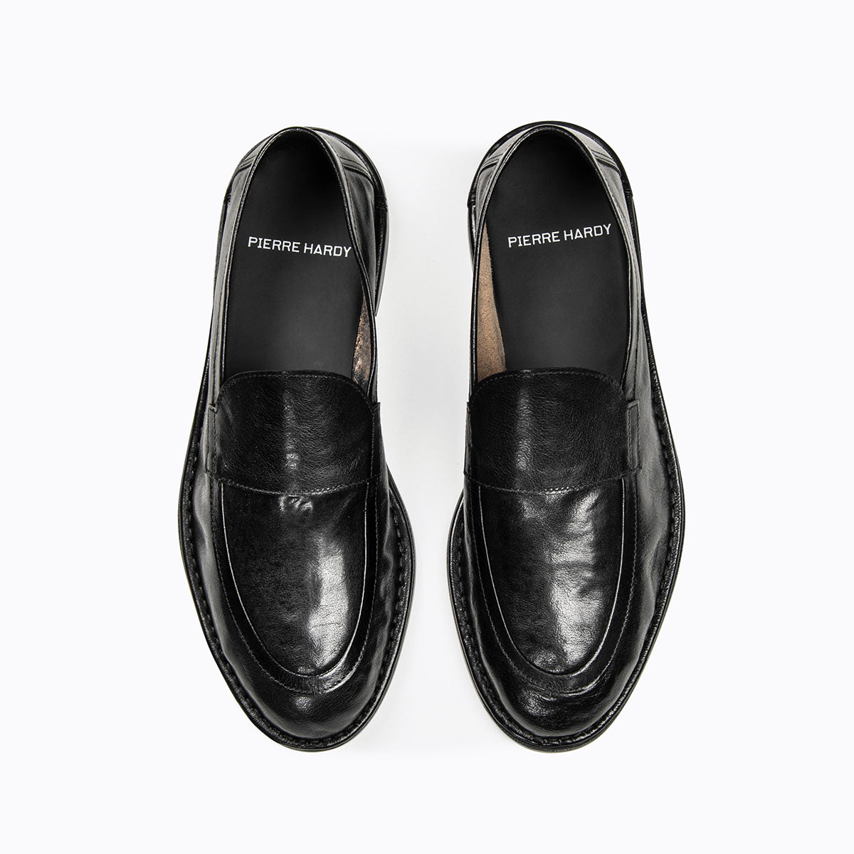 NOTO loafer for men in black kangaroo leather — PIERRE HARDY
