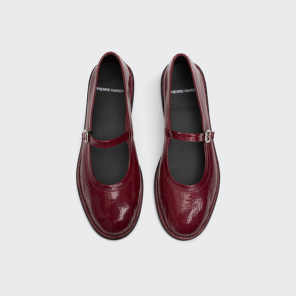 TRISH ballerina for women in rosewood patent kidskin — PIERRE HARDY