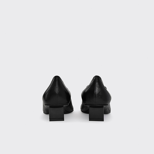 STELLA pumps for women in black crinckled leather — PIERRE HARDY