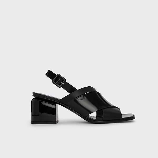 シューズ・サンダルその他 Pierre Hardy Sandals Black ALPHA CROSS heeled sandal for women in black leather