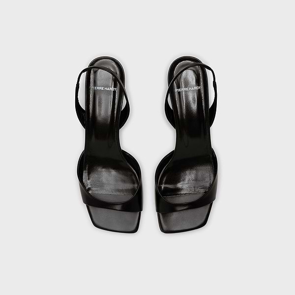 AMBER sandal for women in black kid leather — PIERRE HARDY