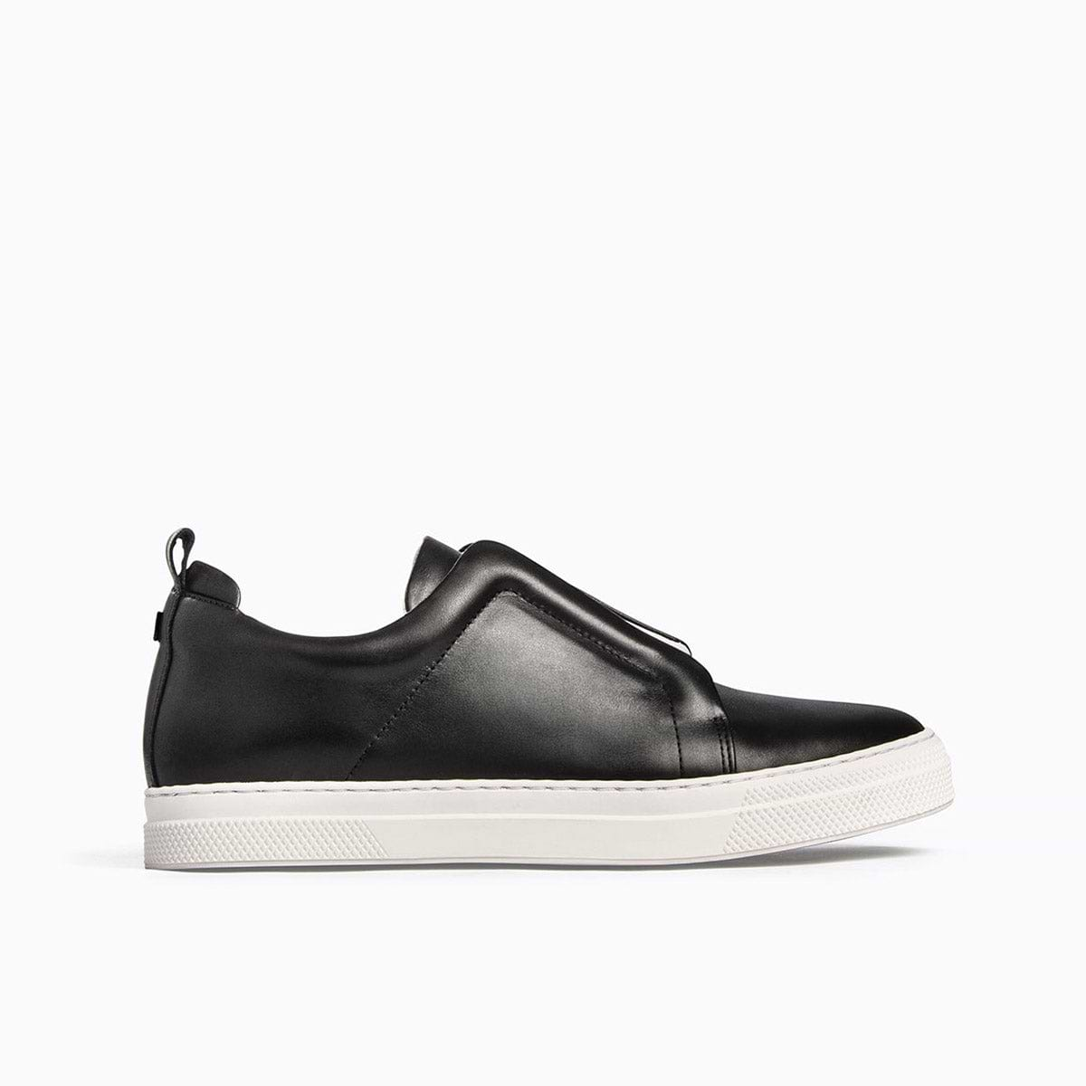 SLIDER sneakers for men in black leather — PIERRE HARDY