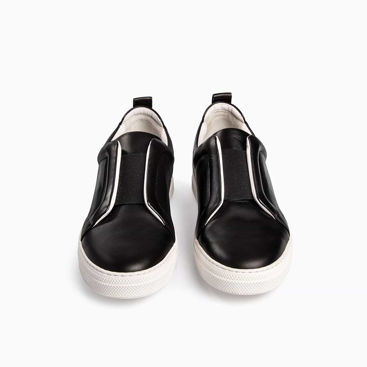 SLIDER sneakers for men in black leather — PIERRE HARDY