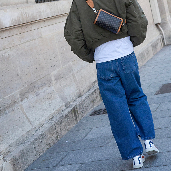 MAXI CUBE BOX unisex bag in Cube canvas & natural leather