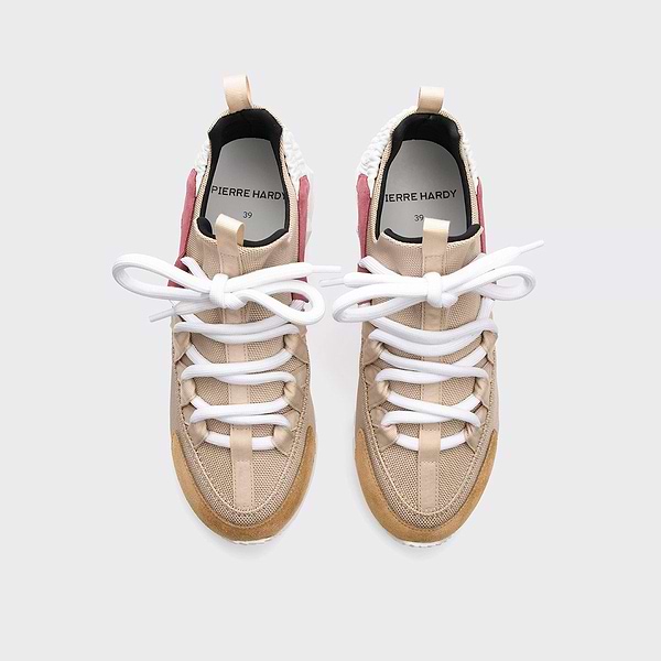 TREK COMET women's sneakers in sand canvas & leather