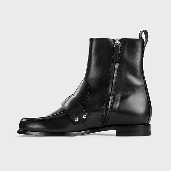 Ankle boot RIDER for women in black leather — PIERRE HARDY