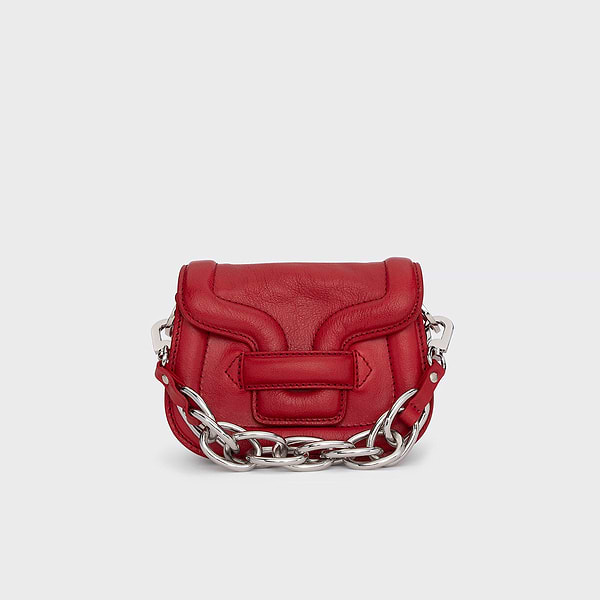 【PIERRE HARDY】Alphaville マイクロバッグ MICRO ALPHAVILLE bag for women in camel grained leather