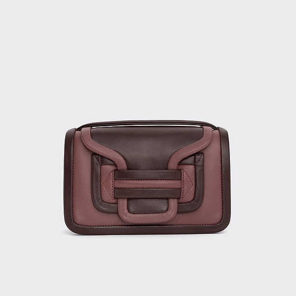 PIERRE HARDY ドット柄 ショルダーバッグ　レア ALPHA handbag for women in rosewood & burgundy leather — PIERRE HARDY
