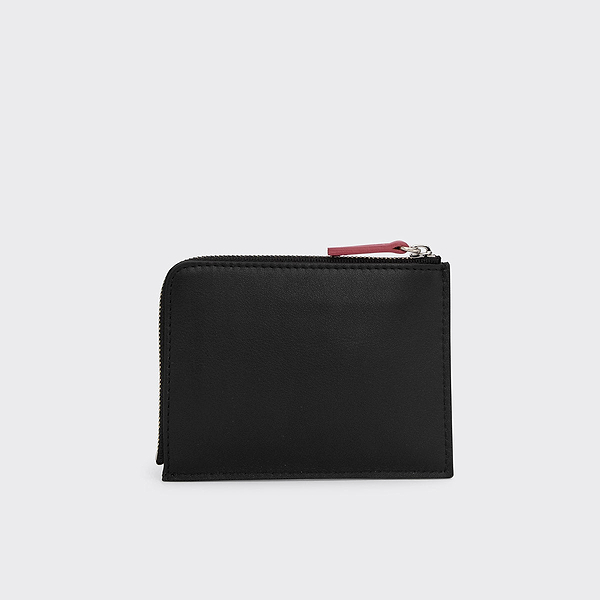 PIERRE HARDY レディース コインケース VALOIS COIN PURSE VALOIS coin purse in black & rosewood leather — PIERRE HARDY