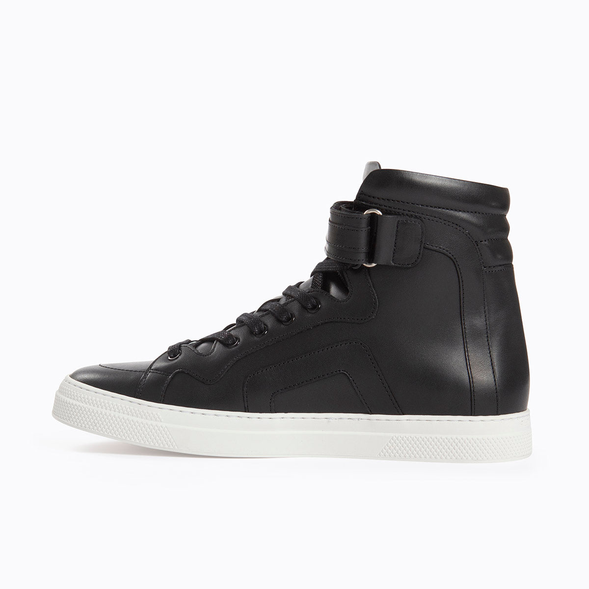 112 high-top sneakers for men in black leather — PIERRE HARDY