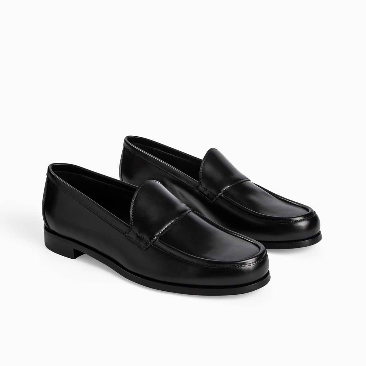 HARDY loafers for women in black calf leather — PIERRE HARDY