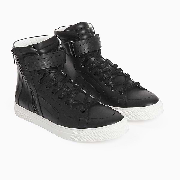 112 high-top sneakers for men in black leather — PIERRE HARDY