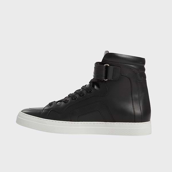 SLIDER sneakers for men in black leather — PIERRE HARDY