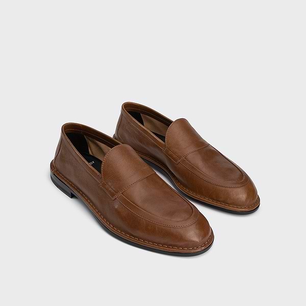 PIERRE HARDYタッセルローファー NOTO loafer for men in tobacco kangaroo leather — PIERRE HARDY