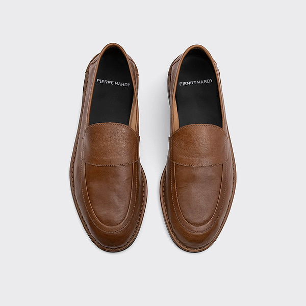 NOTO loafer for men in tobacco kangaroo leather — PIERRE HARDY