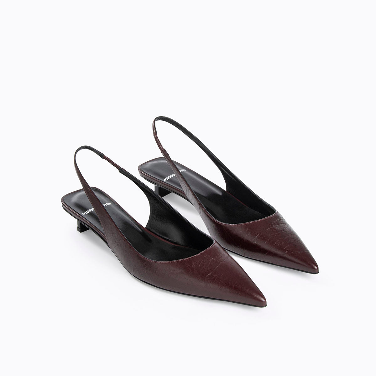 Burgundy outlet leather heels
