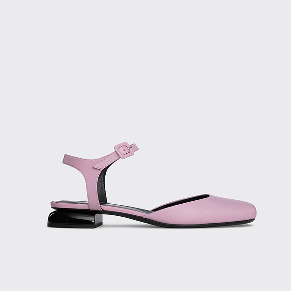 PIERRE HARDY/ピエールアルディ/ビバ・メリージェーン Mary-Janes BIBA for women in pink leather — PIERRE HARDY