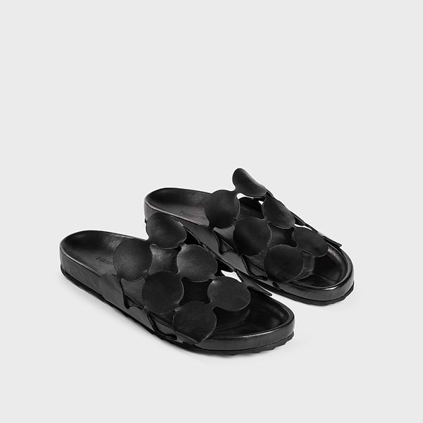 BULLES Mule for women in black calf leather — PIERRE HARDY