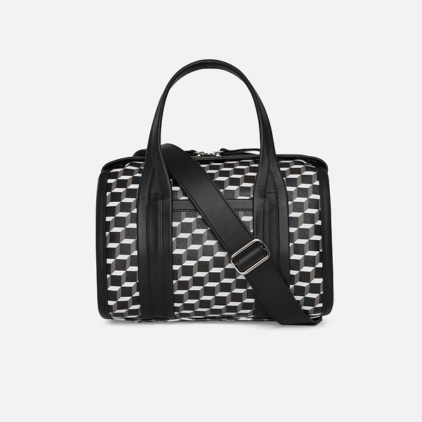 ■PIERRE HARDY■CUBE MINI TOTE BAG VV05 PHB033CA Mini Archi Canvas Cube Tote by Pierre Hardy- La Garçonne