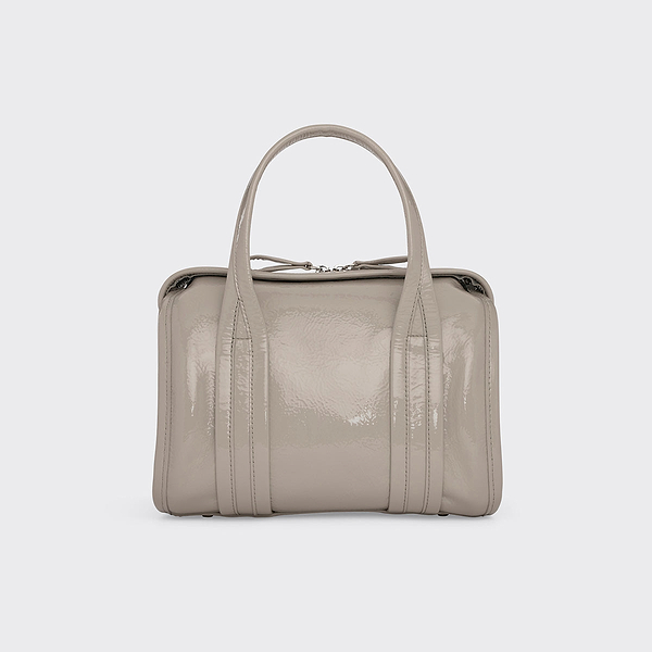 バッグ pierre hardy MINI CAB bag in off white shiny calf leather —PIERRE HARDY