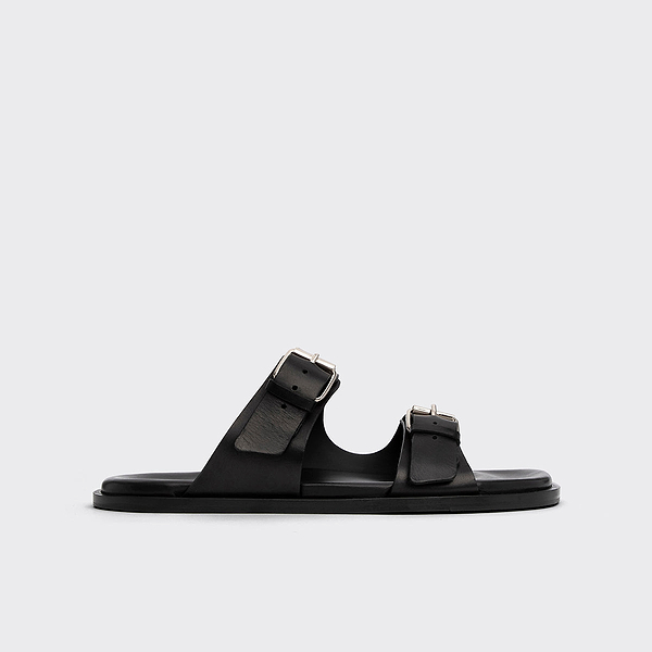 MARLON sandal for women in black calfskin — PIERRE HARDY