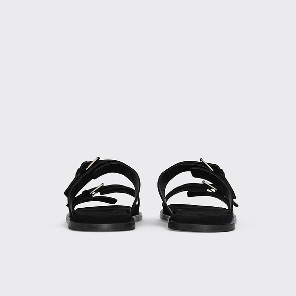 サンダル・ミュール Pierre Hardy Sandals (VN01 CALFMULTI TIE AND DYE BLACK) MARLON sandal for women in black suede leather — PIERRE HARDY