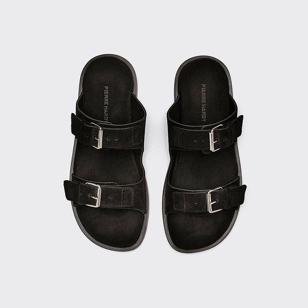 サンダル・ミュール Pierre Hardy Sandals (VN01 CALFMULTI TIE AND DYE BLACK) VN01_CALF_MULTI_TIE_AND_DYE_BL