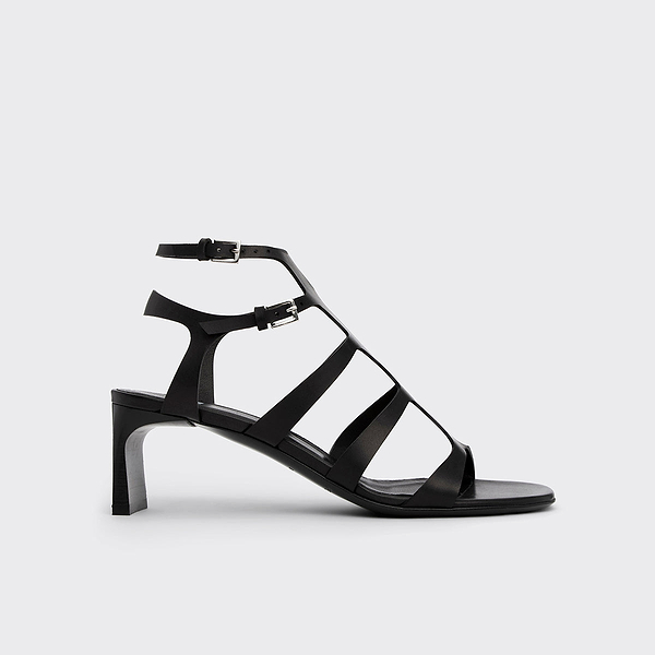 Women's ROMA sandal in multi-strap leather with heel — PIERRE HARDY