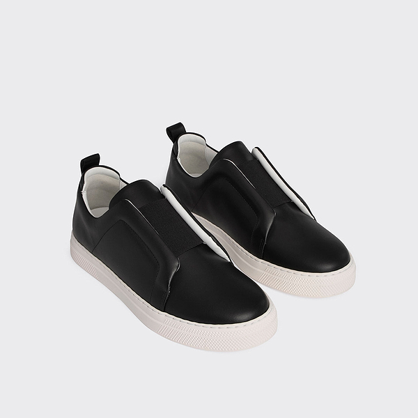 スニーカー PIERRE HARDY Women Sneakers JS02Z SLIDER WH BK WHITE SLIDER sneakers for women in white leather — PIERRE HARDY