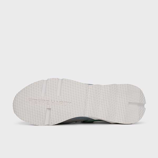 TREK COMET men's sneakers in grey canvas & blue leather