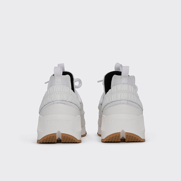 TREK COMET men's sneakers in white mesh & white leather