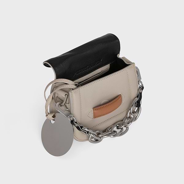 PIERRE HARDY 3WAバッグ ALPHAVILLE MICRO BAG レディース MICRO ALPHAVILLE handbag in black & white kid leather
