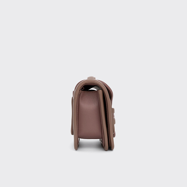 PIERRE HARDY ショルダーバッグ ピンク/ブラウン ALPHA handbag for women in pink & beige leather — PIERRE HARDY