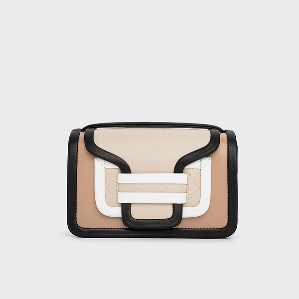 ALPHA handbag for women in off-white leather — PIERRE HARDY