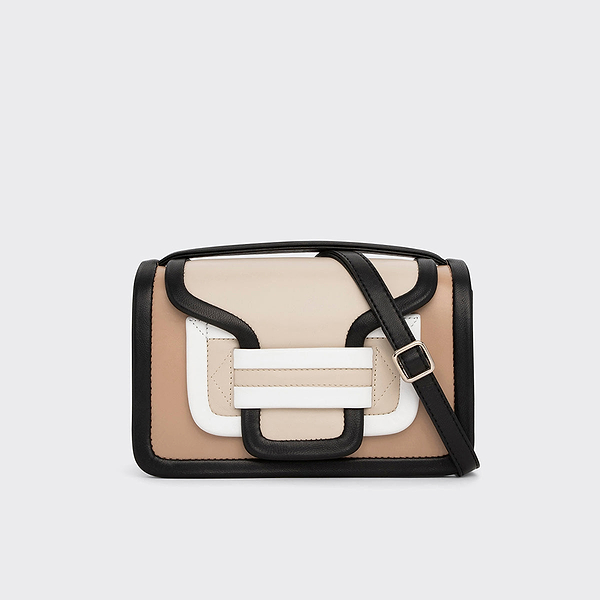ALPHA handbag for women in off-white leather — PIERRE HARDY