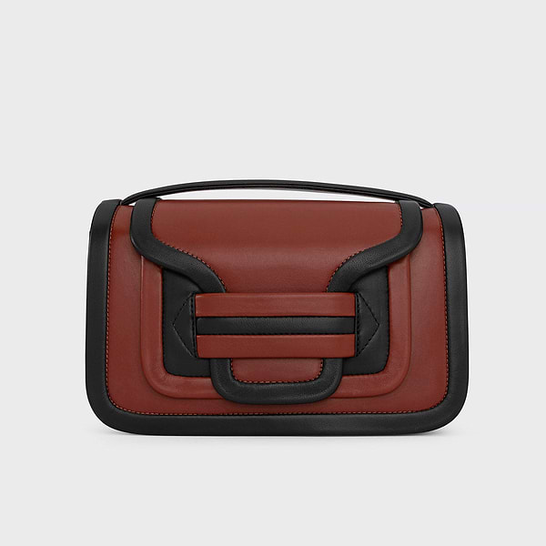 Pierre Hardy ALPHA MAXI ハンドバッグ 折り畳み式 レザー ALPHA MAXI handbag for women in rust leather — PIERRE HARDY