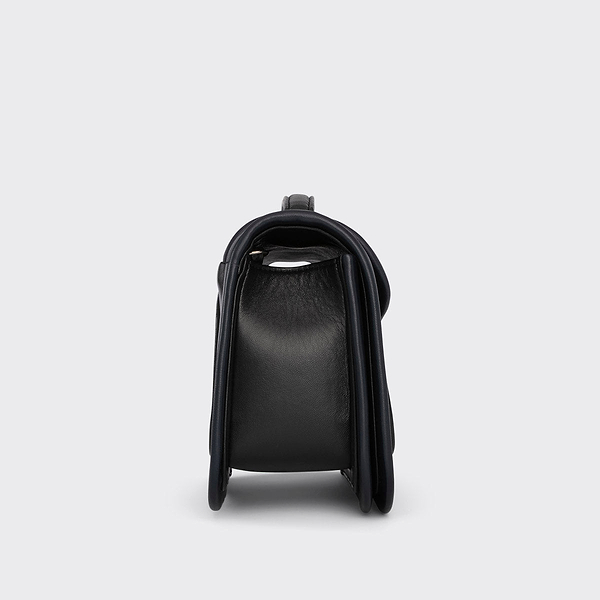 ALPHA MAXI handbag for women in black and navy lambskin — PIERRE HARDY