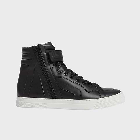 Pierre Hardy BASKETS MONTANTES 112, cuir de veau noir