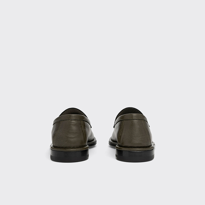Pierre Hardy NOTO LOAFER, soft loafer lined in khaki kidskin, vue 4