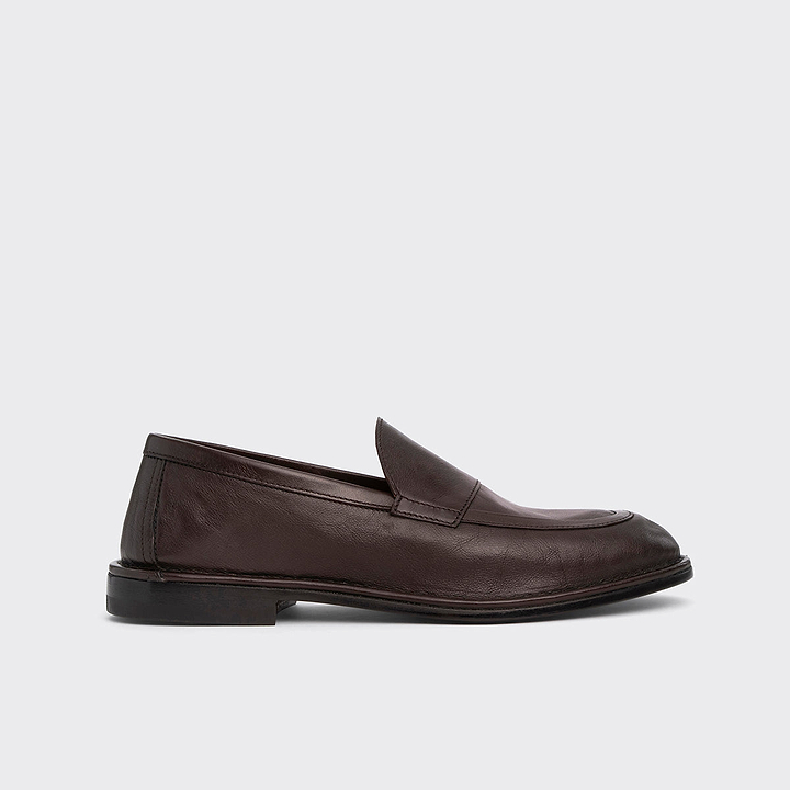 Pierre Hardy NOTO LOAFER, soft loafer in dark brown kangaroo leather